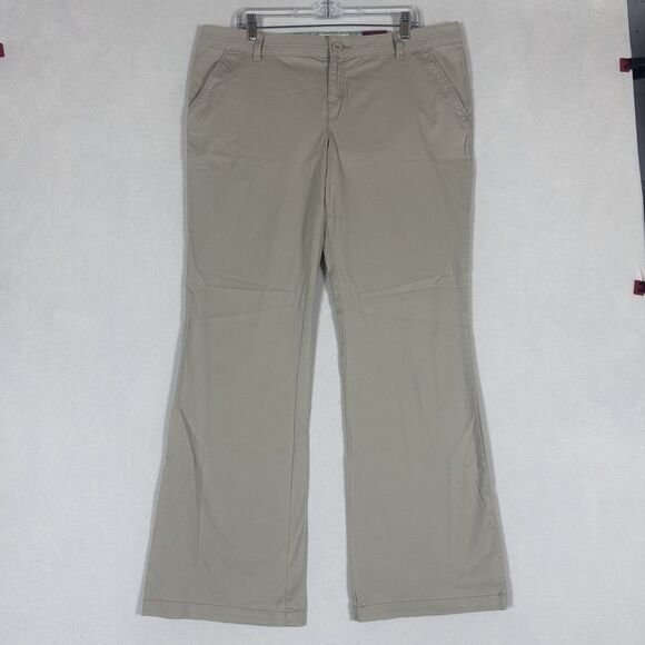 Kohls SO NEW Bootcut Khaki Pants Girls Teens Size 17 Uniform Pants Stretch NWT - Picture 1 of 11